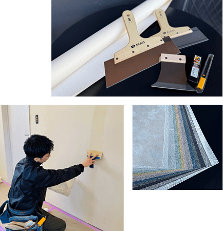 クロス張替えの様子